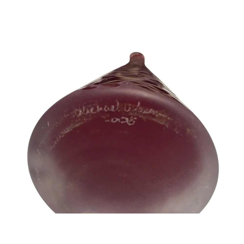 Michael Weems SOHO Collection Limited Edition Art Glass Vase – Signed – 14